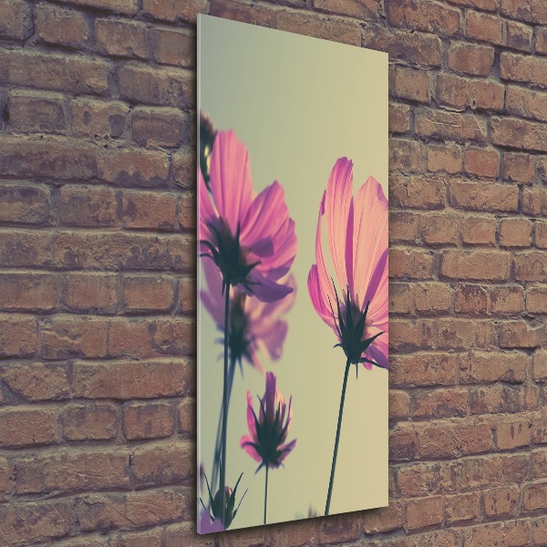 Staand plexiglas foto Roze bloemen