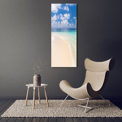 Obraz zdjęcie szkło akryl pionowy Plaża Malediwy