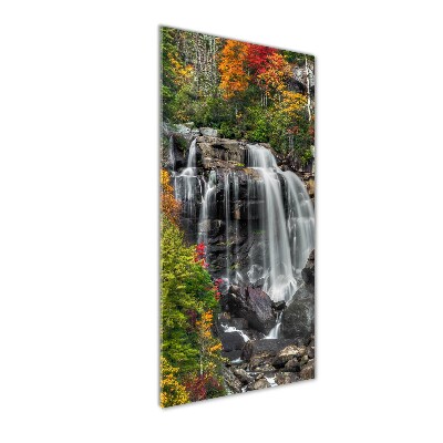 Staand foto plexiglas Waterval in de herfst