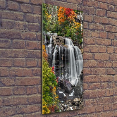 Staand foto plexiglas Waterval in de herfst