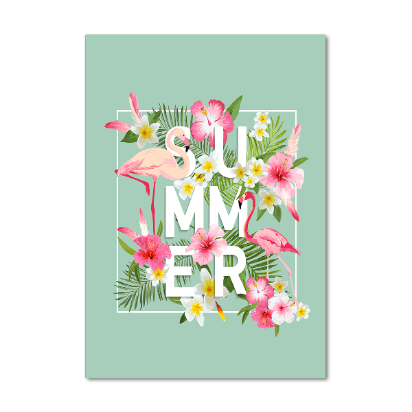 Staand foto in plexiglas Vakanties en flamingo's