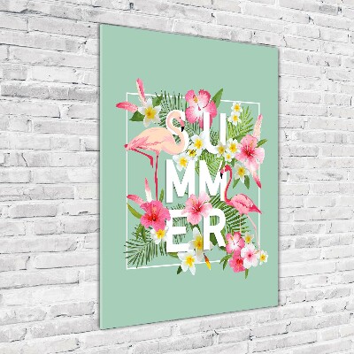 Staand foto in plexiglas Vakanties en flamingo's