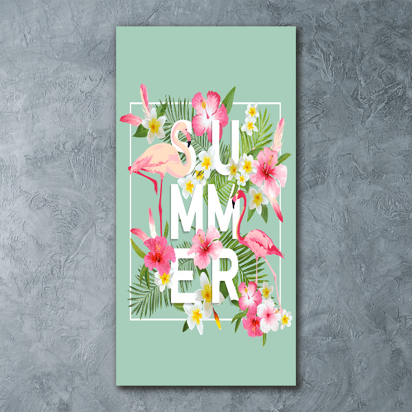Staand foto in plexiglas Vakanties en flamingo's