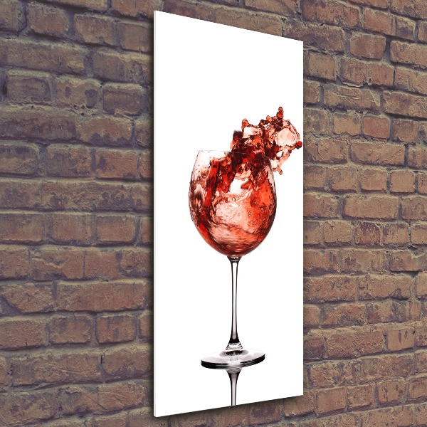 Staand foto plexiglas Een glas wijn