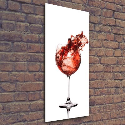 Staand foto plexiglas Een glas wijn