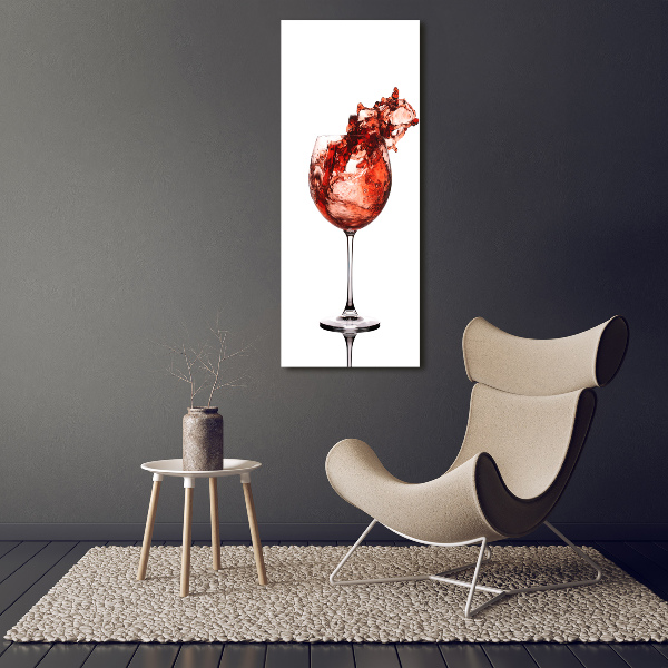 Staand foto plexiglas Een glas wijn