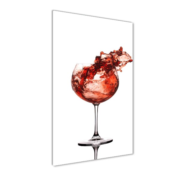 Staand foto plexiglas Een glas wijn