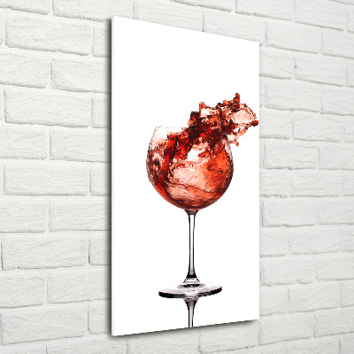 Staand foto plexiglas Een glas wijn