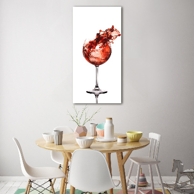 Staand foto plexiglas Een glas wijn