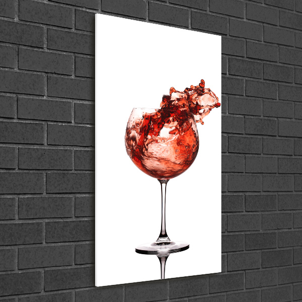 Staand foto plexiglas Een glas wijn