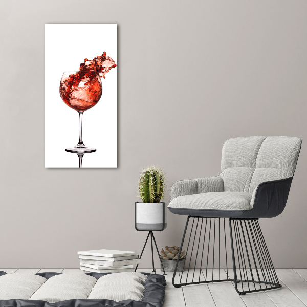 Staand foto plexiglas Een glas wijn