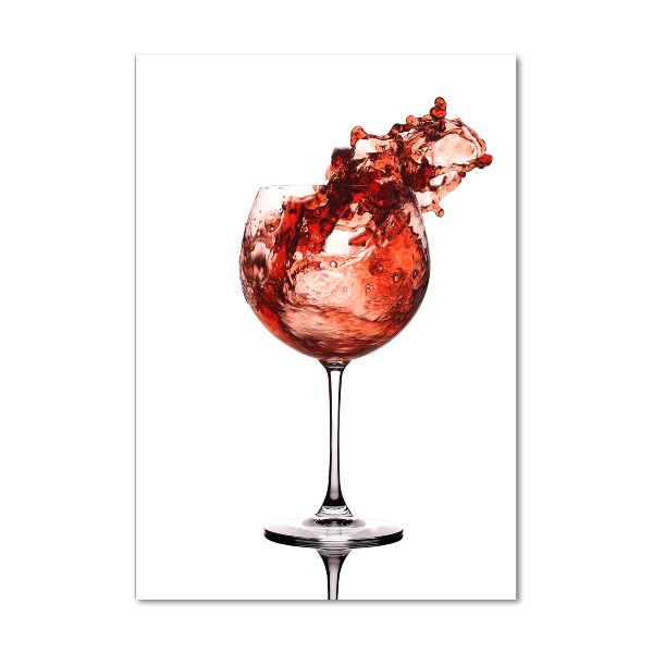 Staand foto plexiglas Een glas wijn