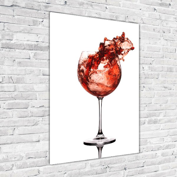 Staand foto plexiglas Een glas wijn
