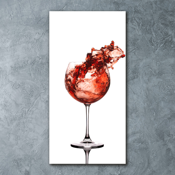 Staand foto plexiglas Een glas wijn