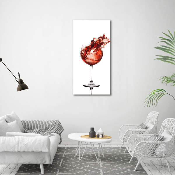 Staand foto plexiglas Een glas wijn