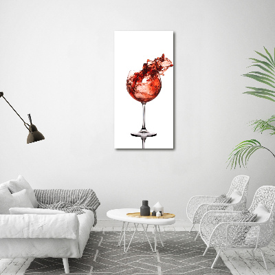 Staand foto plexiglas Een glas wijn