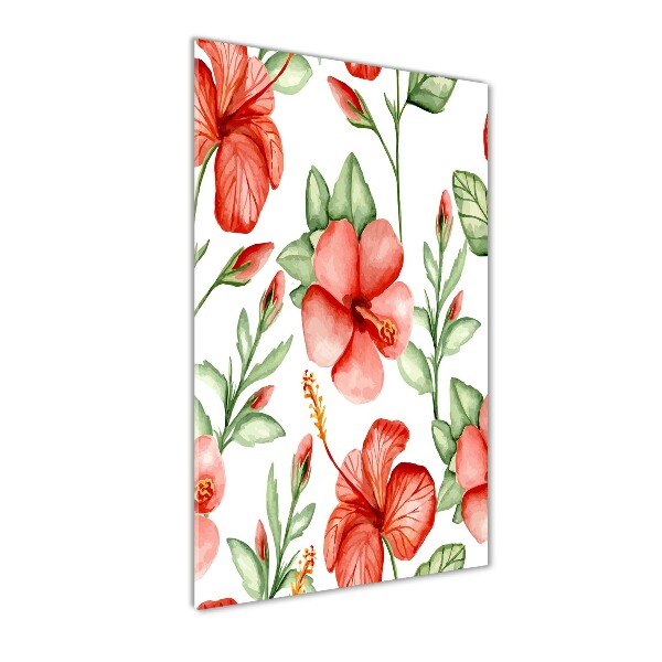 Staand foto in plexiglas Tropische bloemen