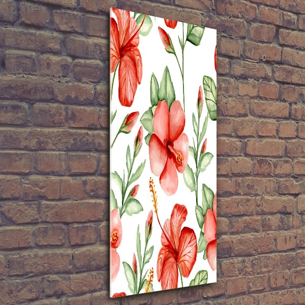 Staand foto in plexiglas Tropische bloemen