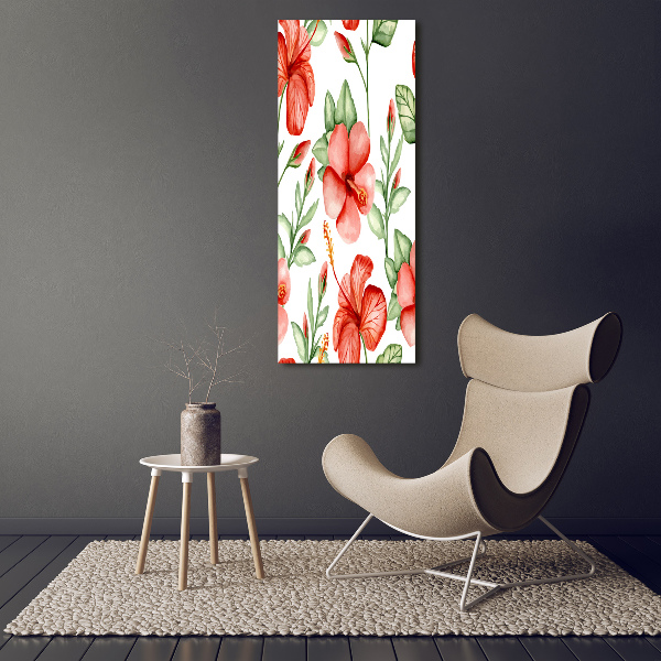 Staand foto in plexiglas Tropische bloemen