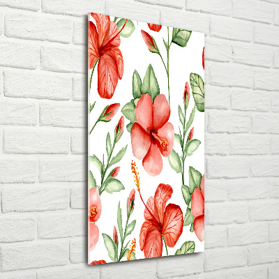 Staand foto in plexiglas Tropische bloemen