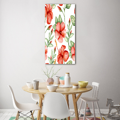 Staand foto in plexiglas Tropische bloemen