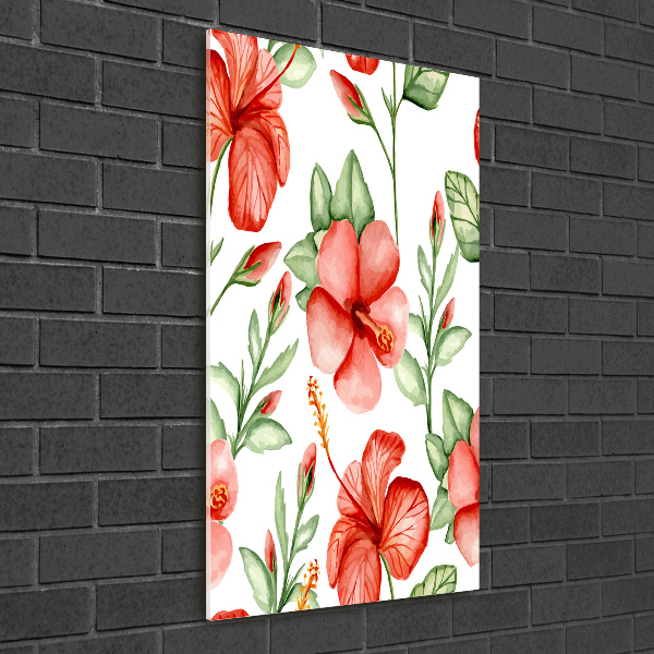 Staand foto in plexiglas Tropische bloemen