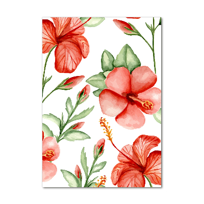 Staand foto in plexiglas Tropische bloemen