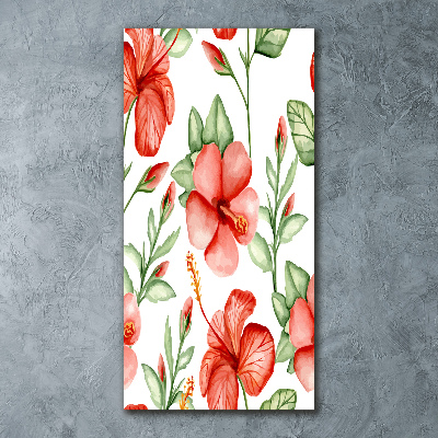 Staand foto in plexiglas Tropische bloemen