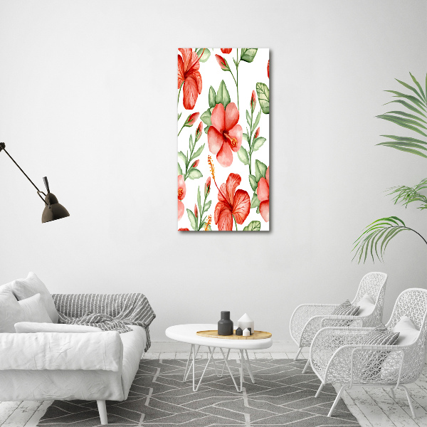 Staand foto in plexiglas Tropische bloemen