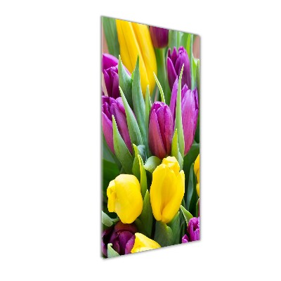 Staand foto op plexiglas Kleurrijke tulpen