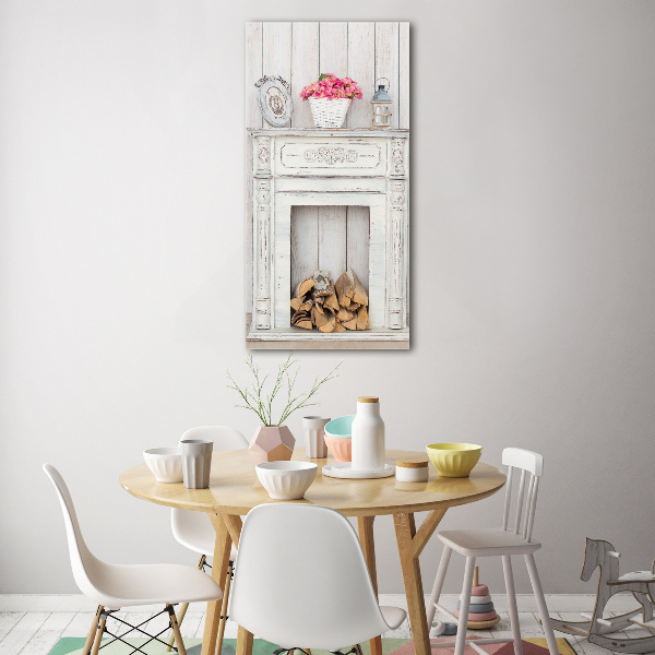 Staand foto plexiglas Houten open haard