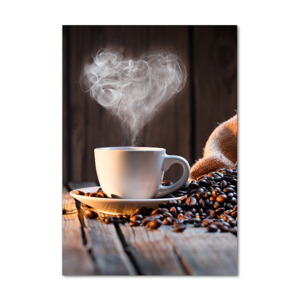 Staand foto in plexiglas Een kopje koffie