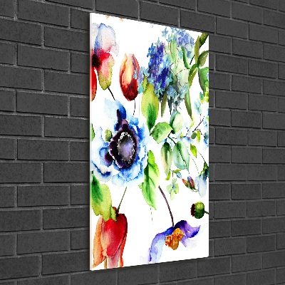 Staand foto in plexiglas Wilde bloemen