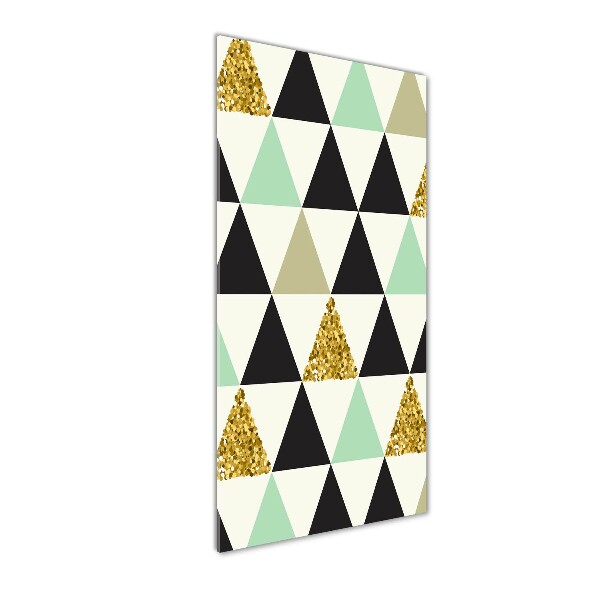 Staand foto op plexiglas Kleurrijke driehoeken