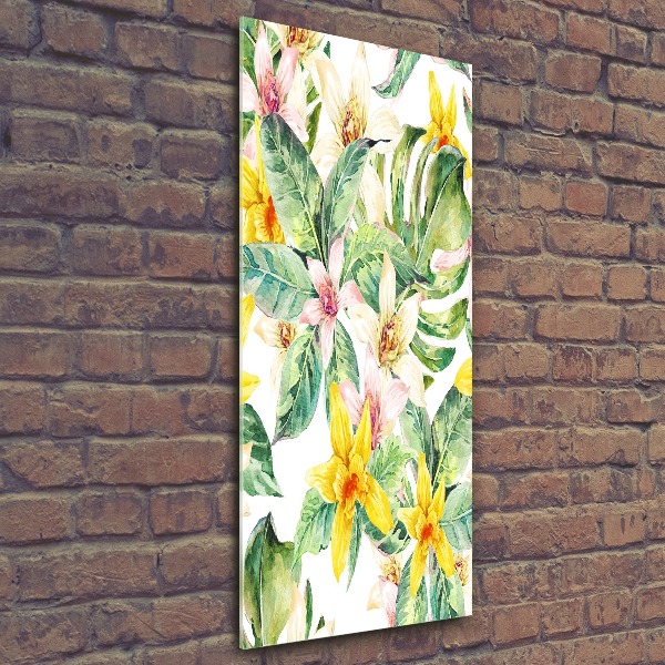 Staand foto in plexiglas Tropische bloemen