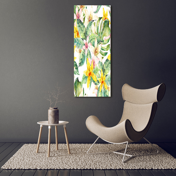 Staand foto in plexiglas Tropische bloemen