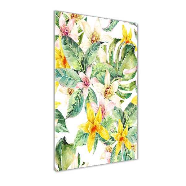 Staand foto in plexiglas Tropische bloemen