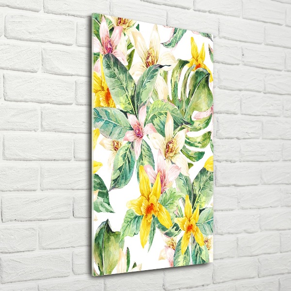 Staand foto in plexiglas Tropische bloemen
