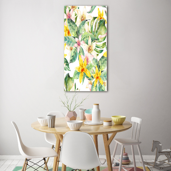 Staand foto in plexiglas Tropische bloemen