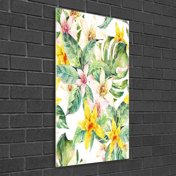 Staand foto in plexiglas Tropische bloemen
