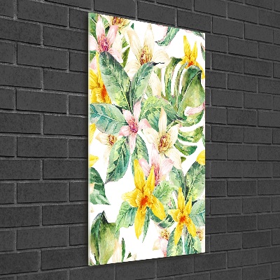 Staand foto in plexiglas Tropische bloemen