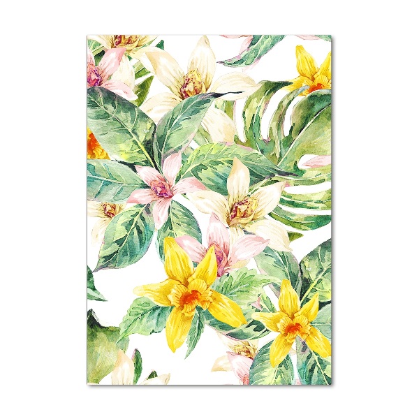 Staand foto in plexiglas Tropische bloemen
