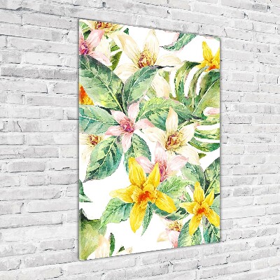 Staand foto in plexiglas Tropische bloemen