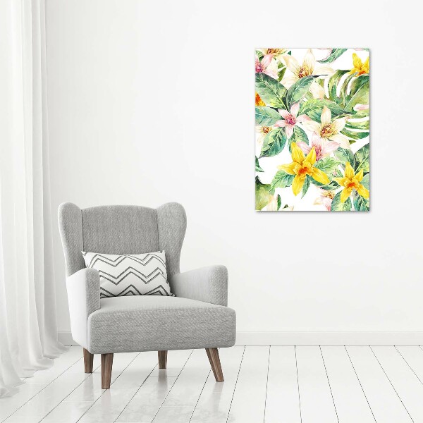 Staand foto in plexiglas Tropische bloemen