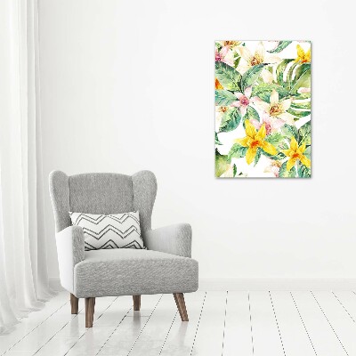 Staand foto in plexiglas Tropische bloemen