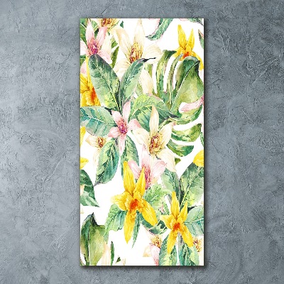 Staand foto in plexiglas Tropische bloemen