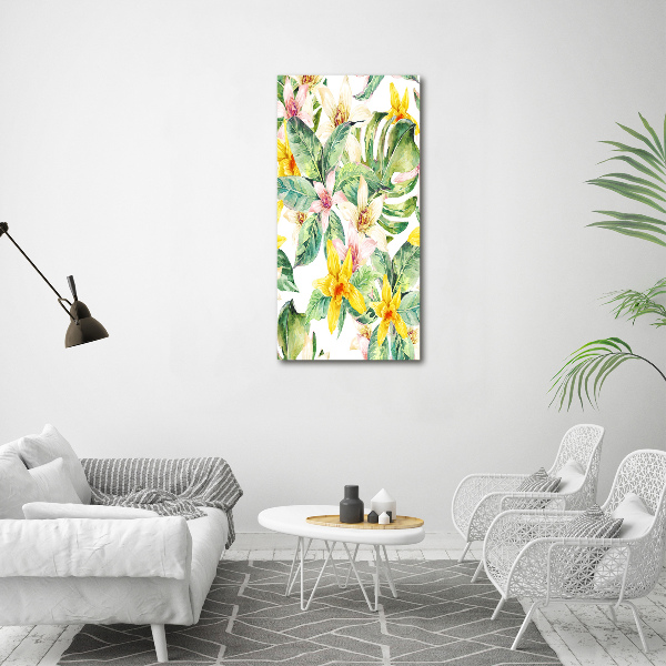 Staand foto in plexiglas Tropische bloemen