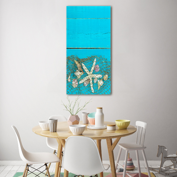 Staand foto plexiglas Schelpen en zeesterren