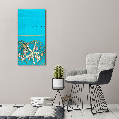 Staand foto plexiglas Schelpen en zeesterren