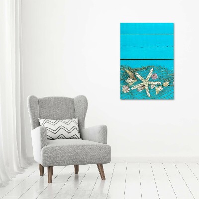 Staand foto plexiglas Schelpen en zeesterren